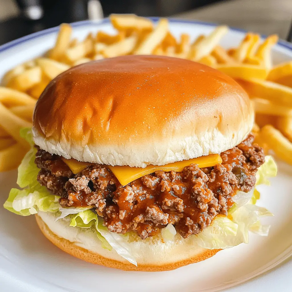 Take your taste buds on a fun ride with these Big Mac Sloppy Joes! This easy recipe combines all that classic Big Mac flavor with the comforting twist of sloppy joes. Packed with ground beef, special sauce, and cheese, it's perfect for family dinners or game night. Save this pin for a quick and satisfying meal anytime!