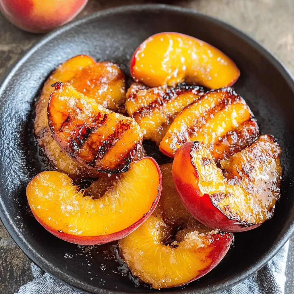 Grill up sweet summer memories with these Brown Sugar Grilled Peaches! Juicy peaches caramelized with brown sugar create a delightful treat perfect for topping ice cream or enjoying on their own. Ideal for summer barbecues or cozy nights in. Save this recipe to impress your friends and family at your next gathering!
