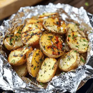 These Garlic Herb Grilled Potatoes in Foil are the perfect side dish for your summer barbecues! Packed with flavor from garlic and fresh herbs, they are easy to prepare and cook to perfection on the grill. Ideal for picnics, family gatherings, or a simple weeknight dinner. Be sure to save this pin so you can whip up these delicious potatoes anytime you need a tasty addition to your meal!