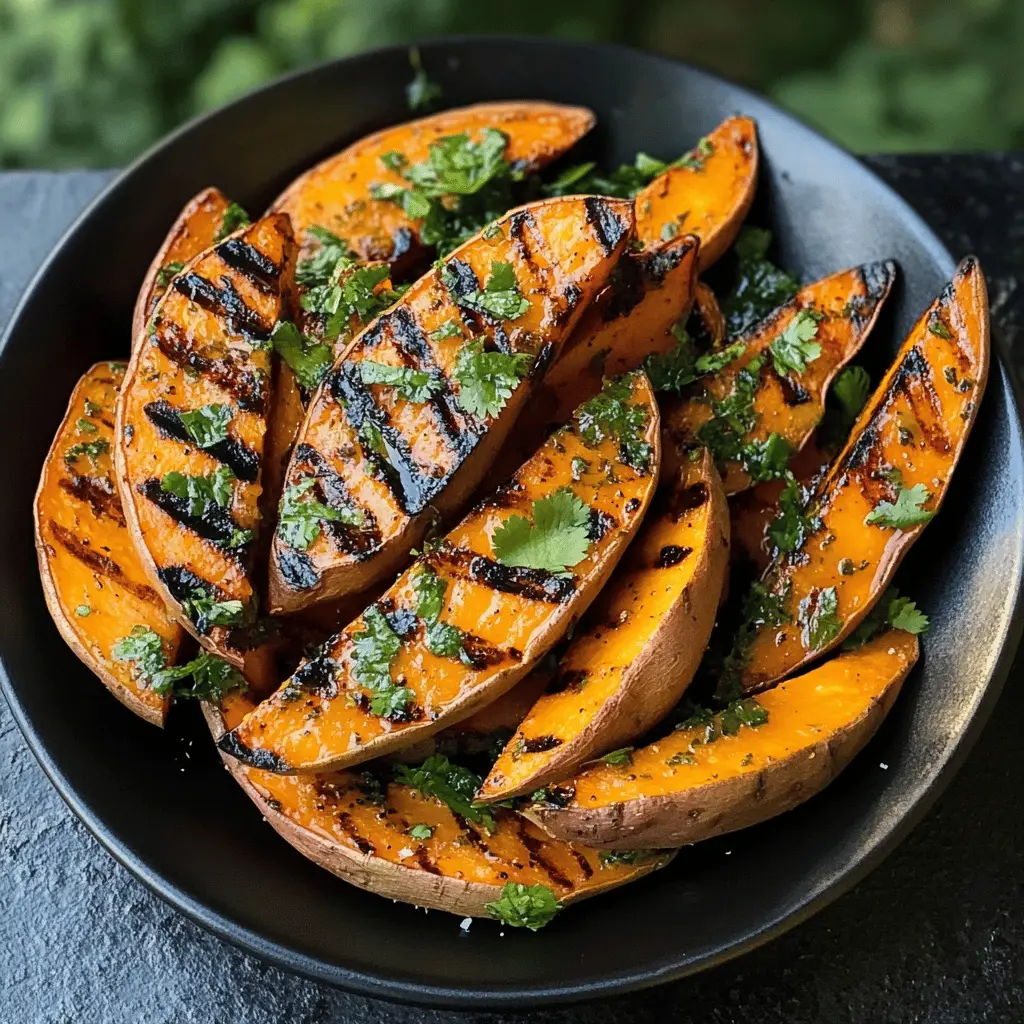 Fire up your grill for these vibrant cilantro-lime sweet potatoes! Bursting with fresh flavors and a hint of zest, this easy recipe showcases sweet potatoes roasted to perfection. Perfect for summer barbecues, healthy meal prep, or as a tasty side dish. Save this pin for a delicious addition to your next gathering or weeknight dinner!
