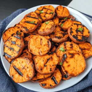 Grilled sweet potatoes are the perfect side dish for any summer gathering! Smoky, tender, and slightly sweet, these sweet potato slices are easy to prepare on the grill. With just a few seasonings, they enhance any meal while adding a nutritious touch. Save this recipe for your next barbecue or picnic and impress your friends and family with this deliciously simple treat!