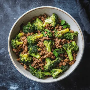 This ground beef and broccoli dish is a quick and tasty meal that the whole family will love! Featuring tender beef coated in a savory sauce and vibrant broccoli, it's perfect for busy weeknights. Save this recipe for a delicious stir-fry that brings flavor to your table in no time! Great for meal prep or a cozy dinner.