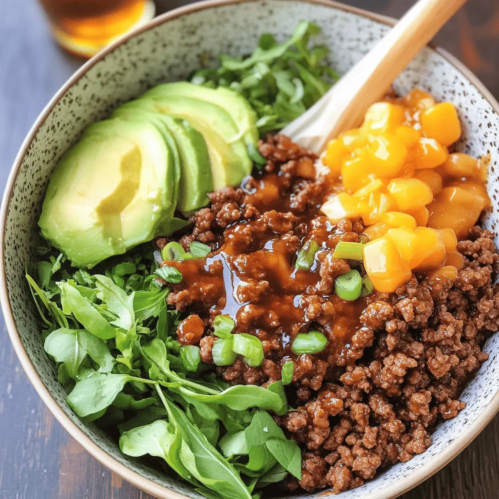 Spice up your dinner with these Hot Honey Ground Beef Bowls! Bursting with flavor, this dish features tender ground beef glazed in a sweet and spicy hot honey sauce, served over a bed of fluffy rice and crisp veggies. Perfect for weeknight meals or meal prep, save this recipe to enjoy a delightful balance of heat and sweetness all week long!