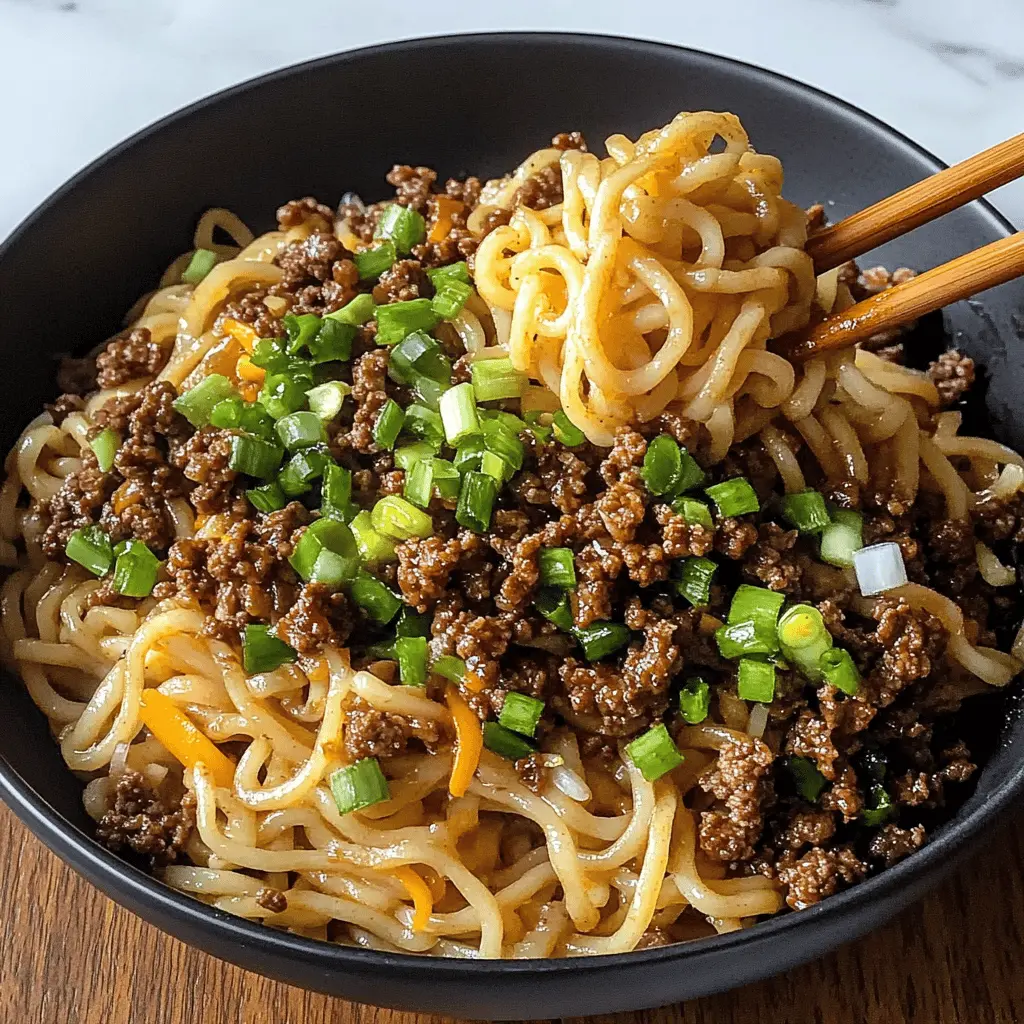 Get ready for a cozy night in with these Mongolian Ground Beef Noodles! This quick and easy recipe balances savory ground beef, fresh vegetables, and a flavorful sauce, making it a perfect one-pan dinner. Ideal for busy weeknights or a comforting weekend meal, save this pin for a delicious dish that your family will love!
