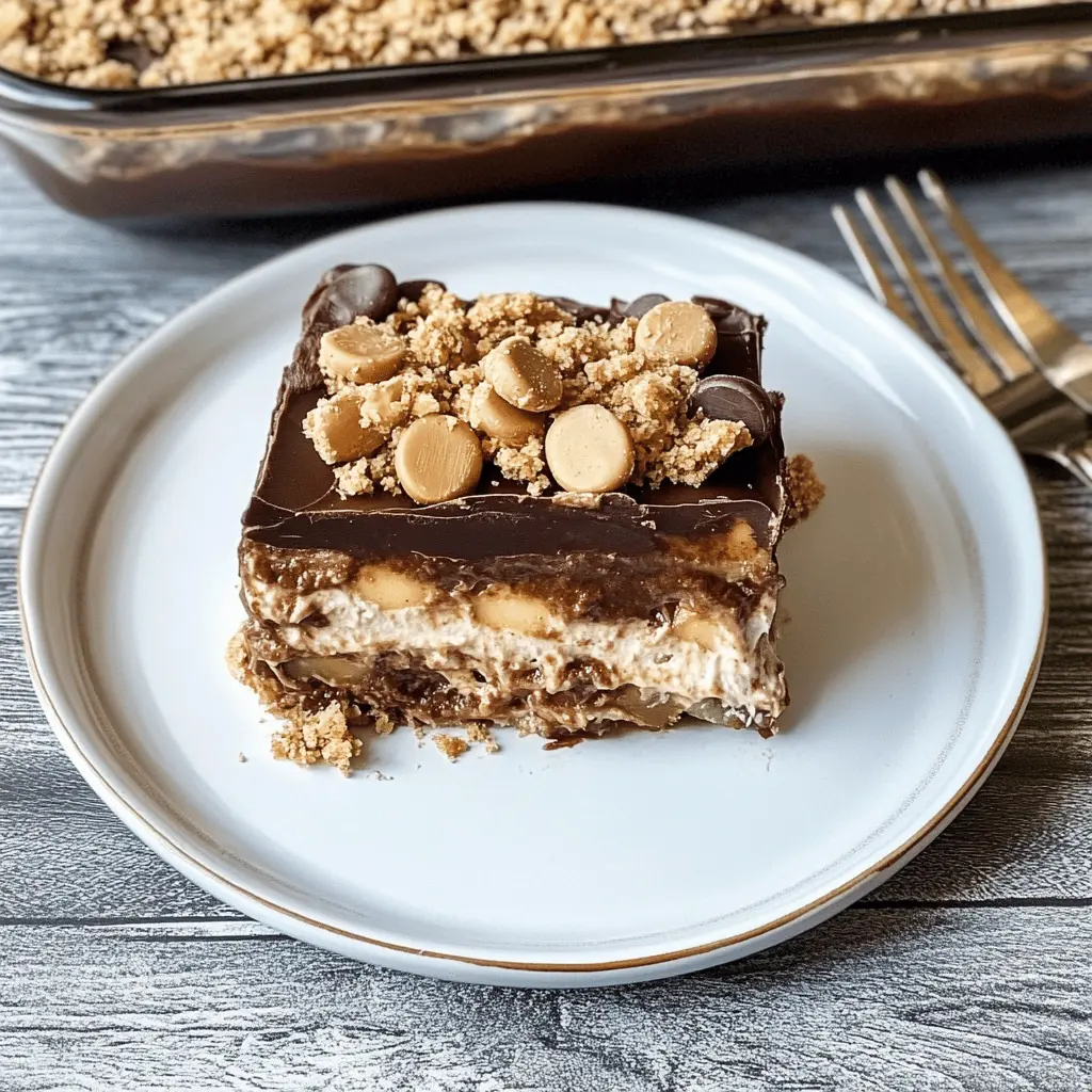 This No Bake Peanut Butter Chocolate Lasagna is pure delight layered with creamy peanut butter and rich chocolate. Perfect for warm days or any occasion, this dessert is a crowd-pleaser. With just a few simple ingredients, you can easily whip up this treat without turning on your oven. Save this recipe to impress your friends and family at your next gathering!