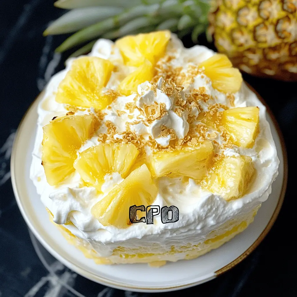 Treat yourself to a delightful No Bake Pineapple Cream Dessert, perfect for warm days! This easy recipe combines creamy goodness with the tropical taste of fresh pineapple, making it a refreshing treat. Ideal for get-togethers, potlucks, or just a sweet escape at home. Don't forget to save this recipe for your next dessert craving!