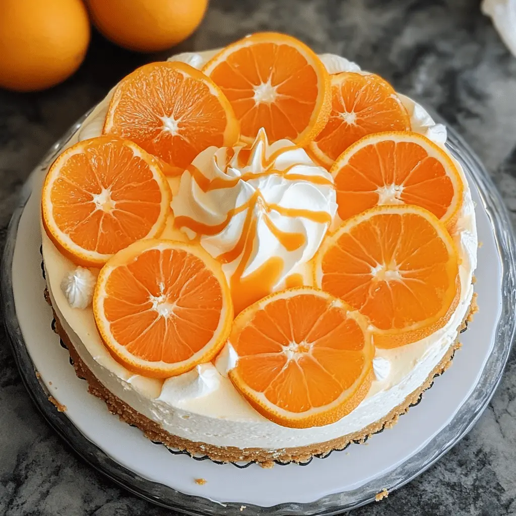 This no-bake Orange Creamsicle Cheesecake is a dreamy dessert bursting with bright citrus flavor! Made with cream cheese and whipped cream, it offers a delightful creamy texture with a hint of orange zest. Perfect for summer gatherings or as a sweet treat anytime. Save this recipe to impress your friends and family at your next barbecue or picnic!🍊✨