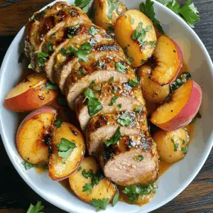 Looking for a delicious way to enjoy summer flavors? This Peach Grilled Pork Tenderloin combines juicy pork with sweet peaches for a delightful dish. Perfectly seasoned and grilled to perfection, it's a meal that's sure to impress. Save this recipe for your next barbecue or family dinner—you won't want to miss out on these mouthwatering flavors!