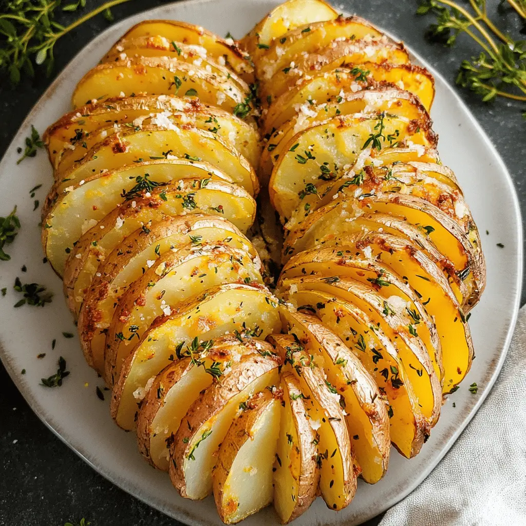 Transform your dinner with these mouthwatering sliced baked potatoes! Golden and crispy on the outside, fluffy on the inside, they're a perfect side dish for any meal. Made with simple ingredients and seasoned to perfection, they're both easy and delicious. Pin this recipe for your next family gathering or cozy night in!