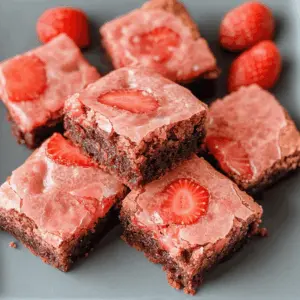 These Strawberry Brownies are the perfect treat for berry lovers! With a rich, fudgy brownie base topped with luscious strawberry frosting, each bite is packed with flavor. Ideal for summer picnics, birthday parties, or just a sweet afternoon snack! Don’t forget to save this recipe for a delightful dessert you’ll want to make over and over again!