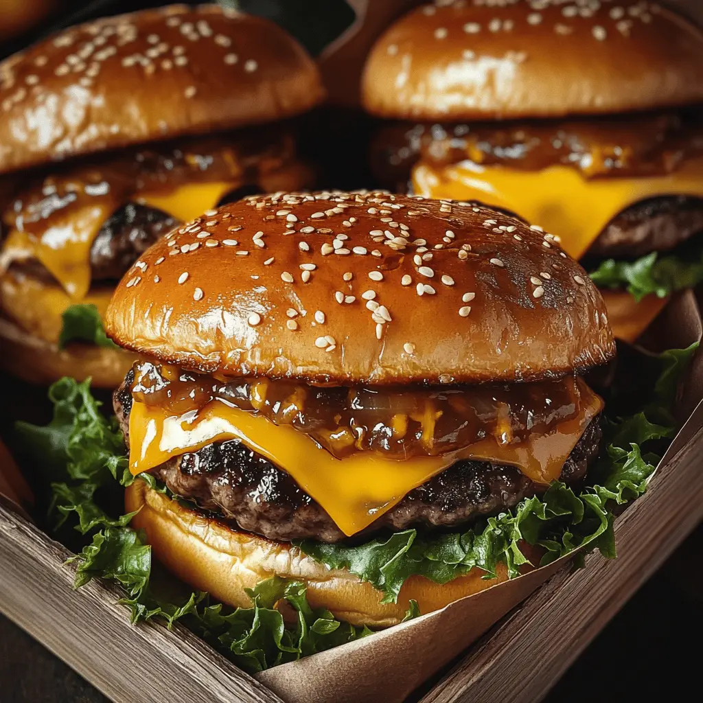 Get ready to treat your taste buds to an exciting twist on classic burgers! These Teriyaki Parmesan Burgers feature juicy beef patties topped with melty American cheese and a delicious teriyaki glaze. Perfect for summer barbecues or a cozy family dinner, this recipe is sure to become a favorite. Save this pin for your next grilling adventure!