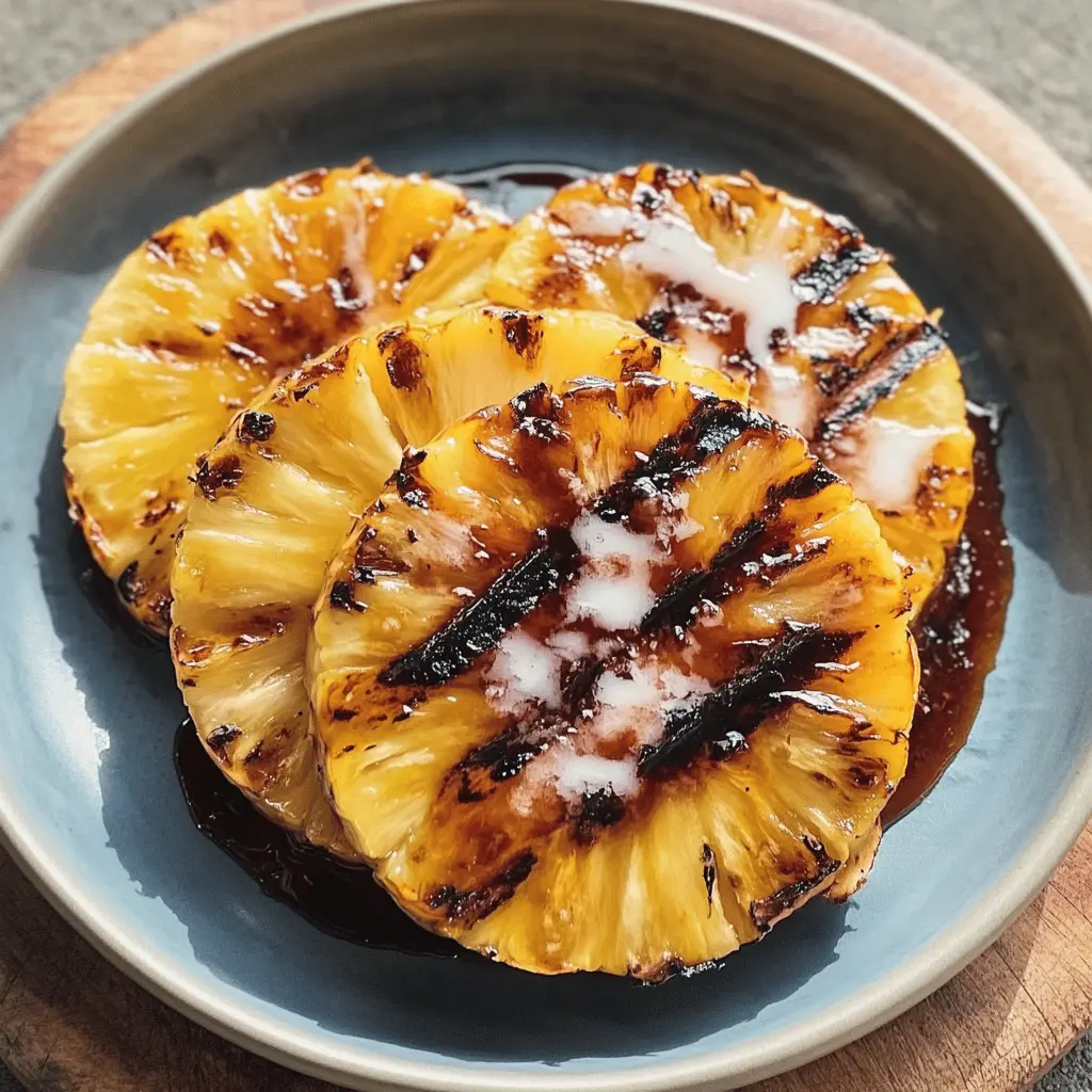 Sweeten your summer gatherings with The Best Grilled Pineapple with Brown Sugar Rum Glaze! This delightful recipe combines juicy pineapple with a rich, caramelized glaze that elevates its natural sweetness. Perfect for barbecues, picnics, or dessert, it's an easy treat that promises to impress. Save this pin for a tropical twist to your next meal!