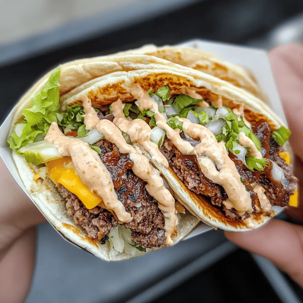 Easy Original Smash Burger Tacos Recipe