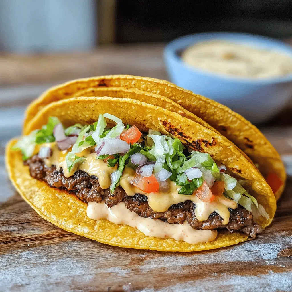 Quick and Easy Smash Burger Tacos Recipe