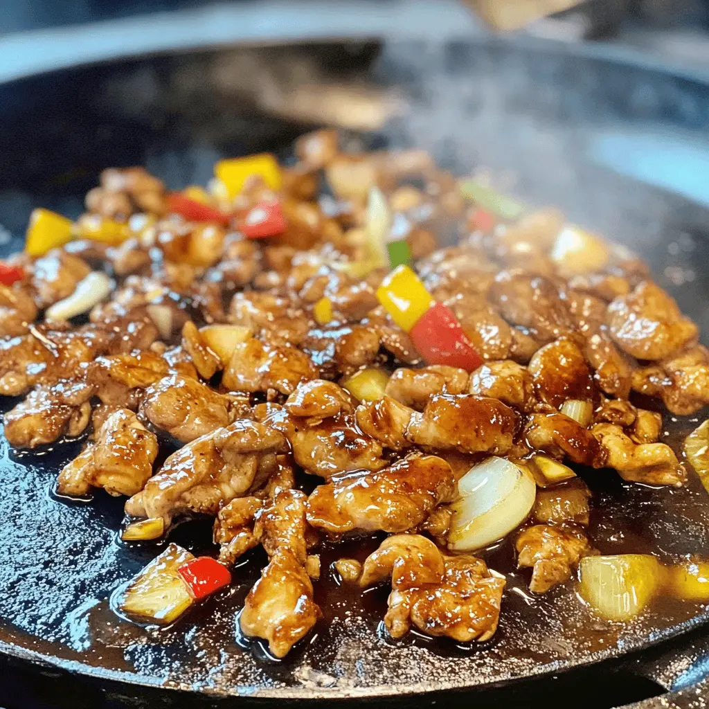 Easy Blackstone Bourbon Chicken Recipe