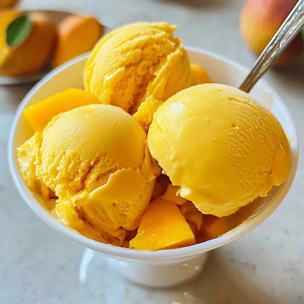 Easy Homemade Mango Gelato Recipe