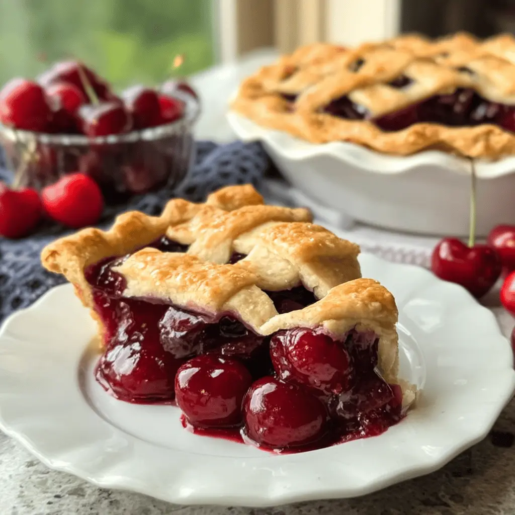 Easy Homemade Grandma’s Sweet Cherry Pie Recipe