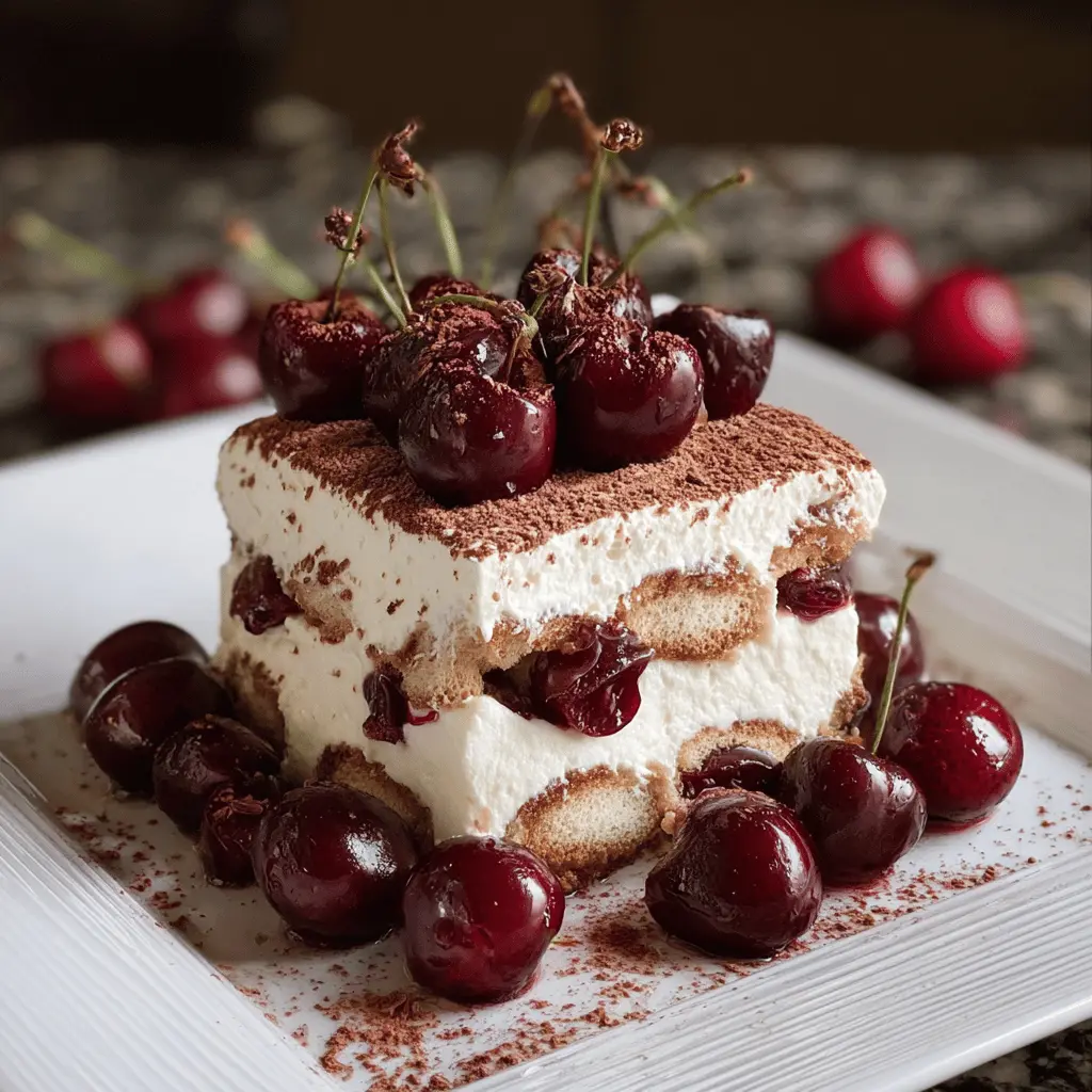Easy Cherry Amaretto Tiramisu Recipe