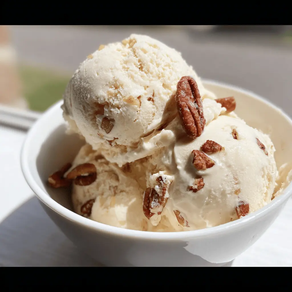 Easy Homemade Butter Pecan Ice Cream Recipe