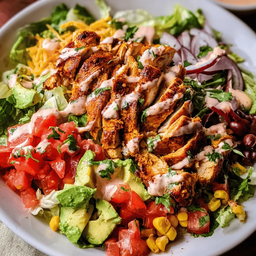 Easy Spicy Southwest Chicken Salad Recipe