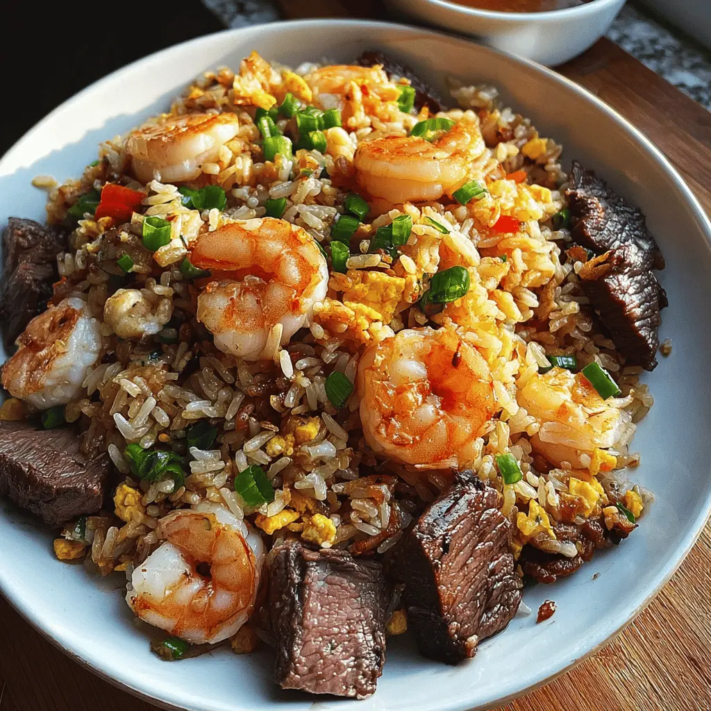 Easy Shrimp and Steak Fried Rice Recipe