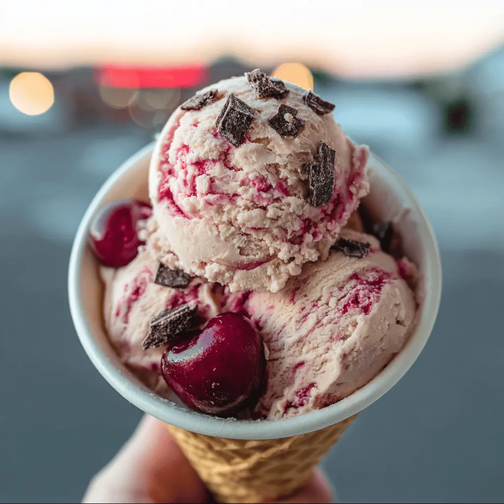 Easy Homemade Cherry Garcia Ice Cream Recipe