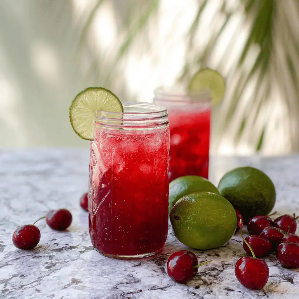 Easy 4-Ingredient Cherry Limeade Recipe