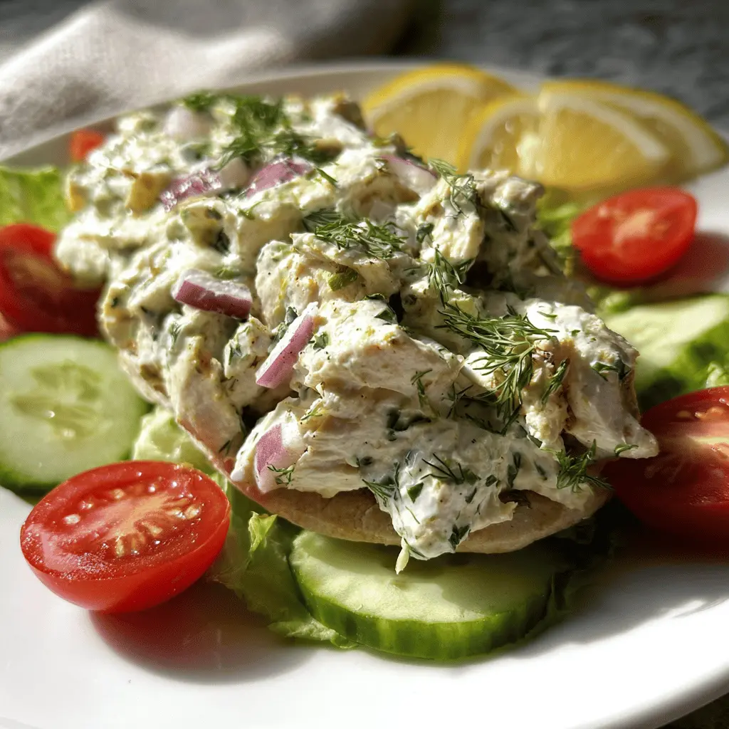 Easy Tzatziki Chicken Salad Recipe
