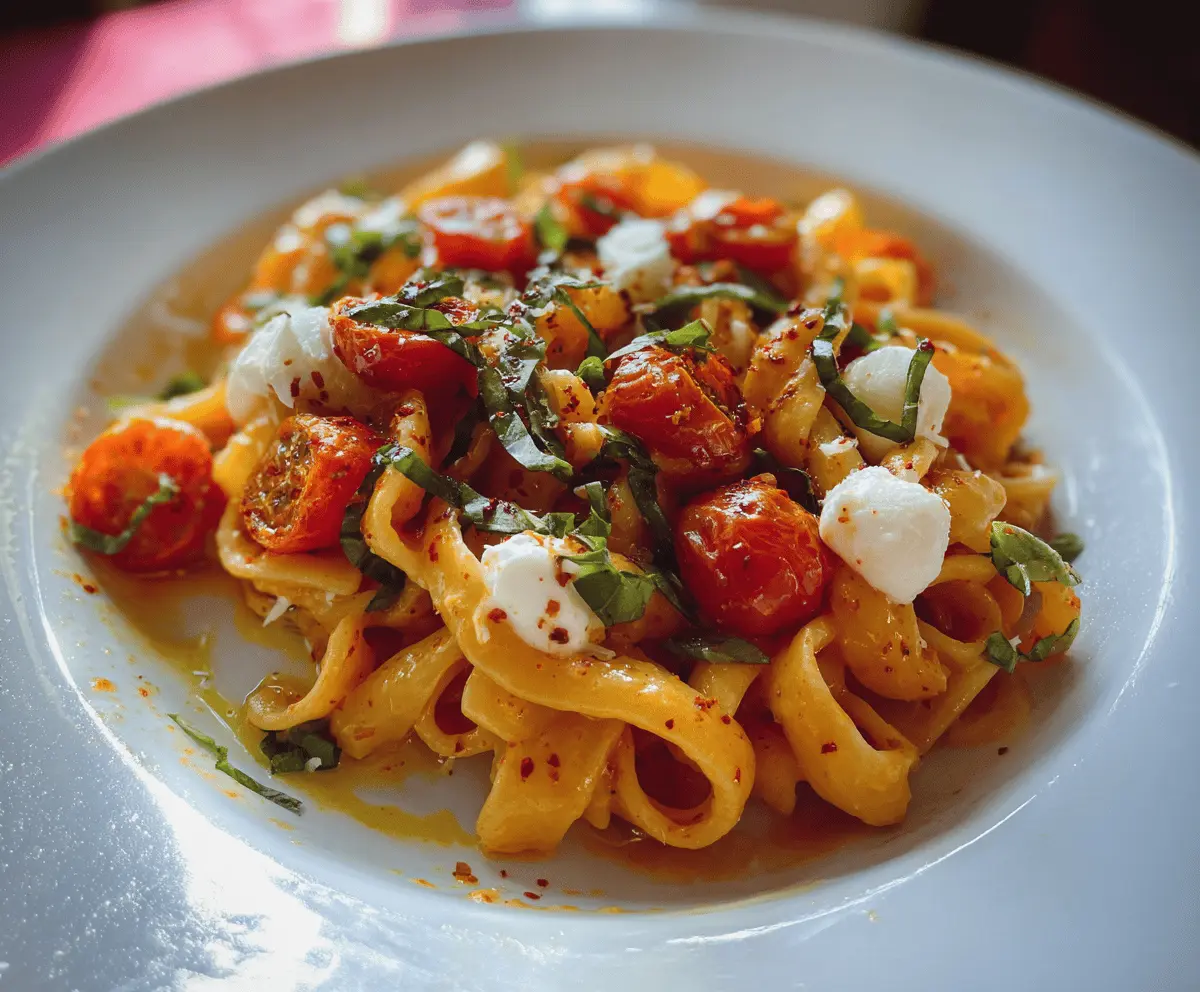 Easy Cherry Tomato and Basil Pasta Recipe