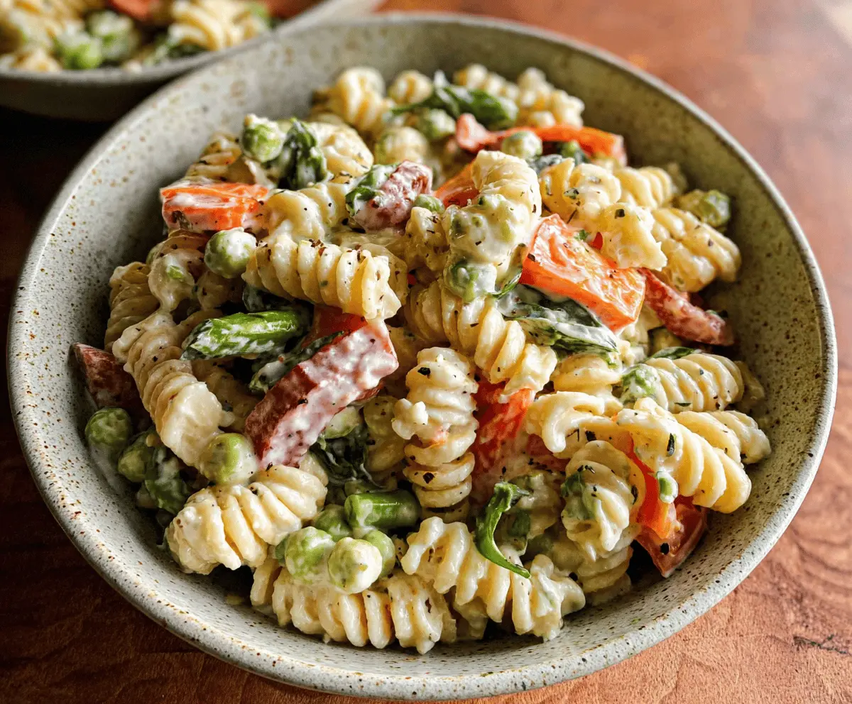 Easy Creamy Pasta Salad Recipe