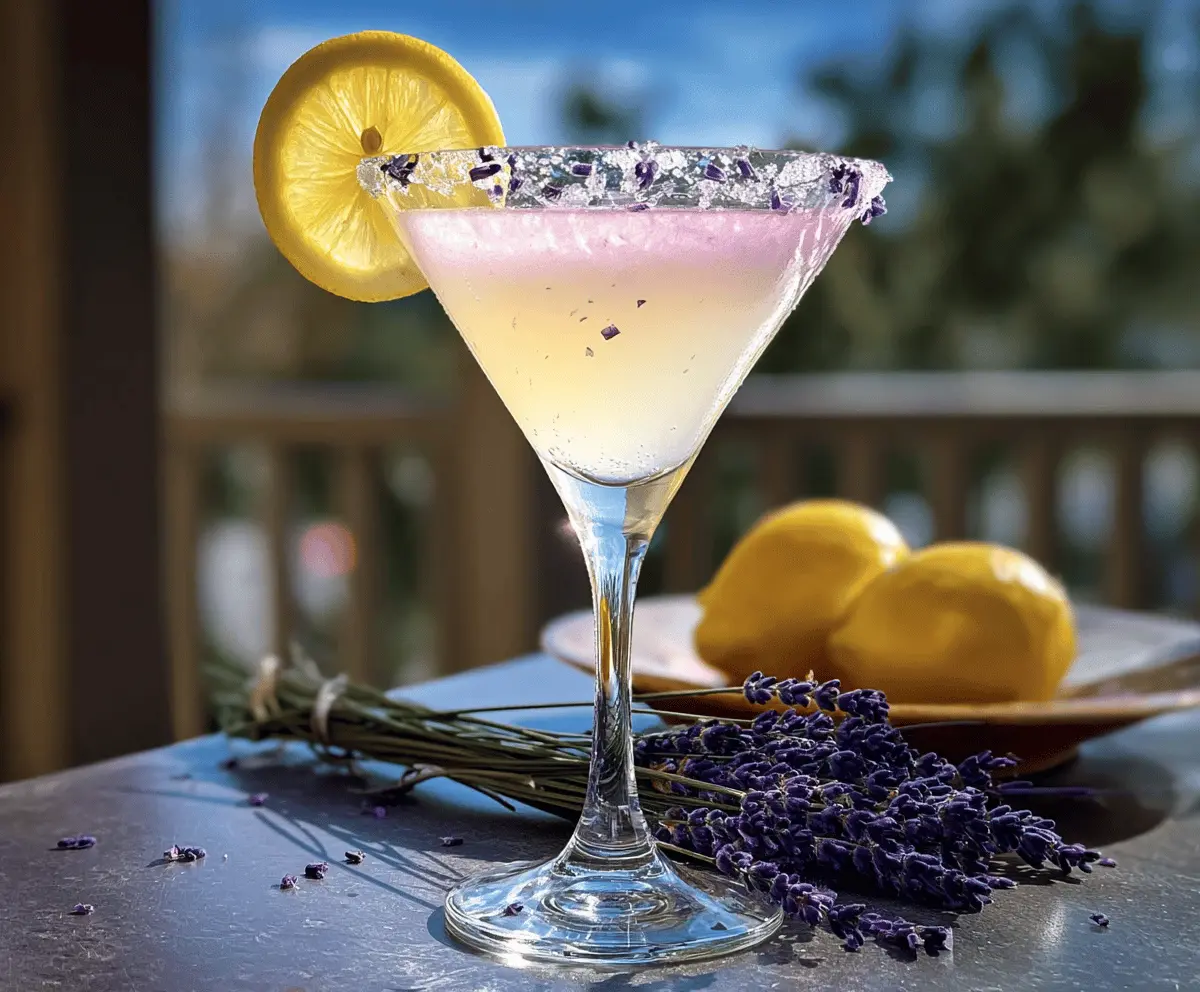 Easy Lavender Lemon Drop Martini Recipe