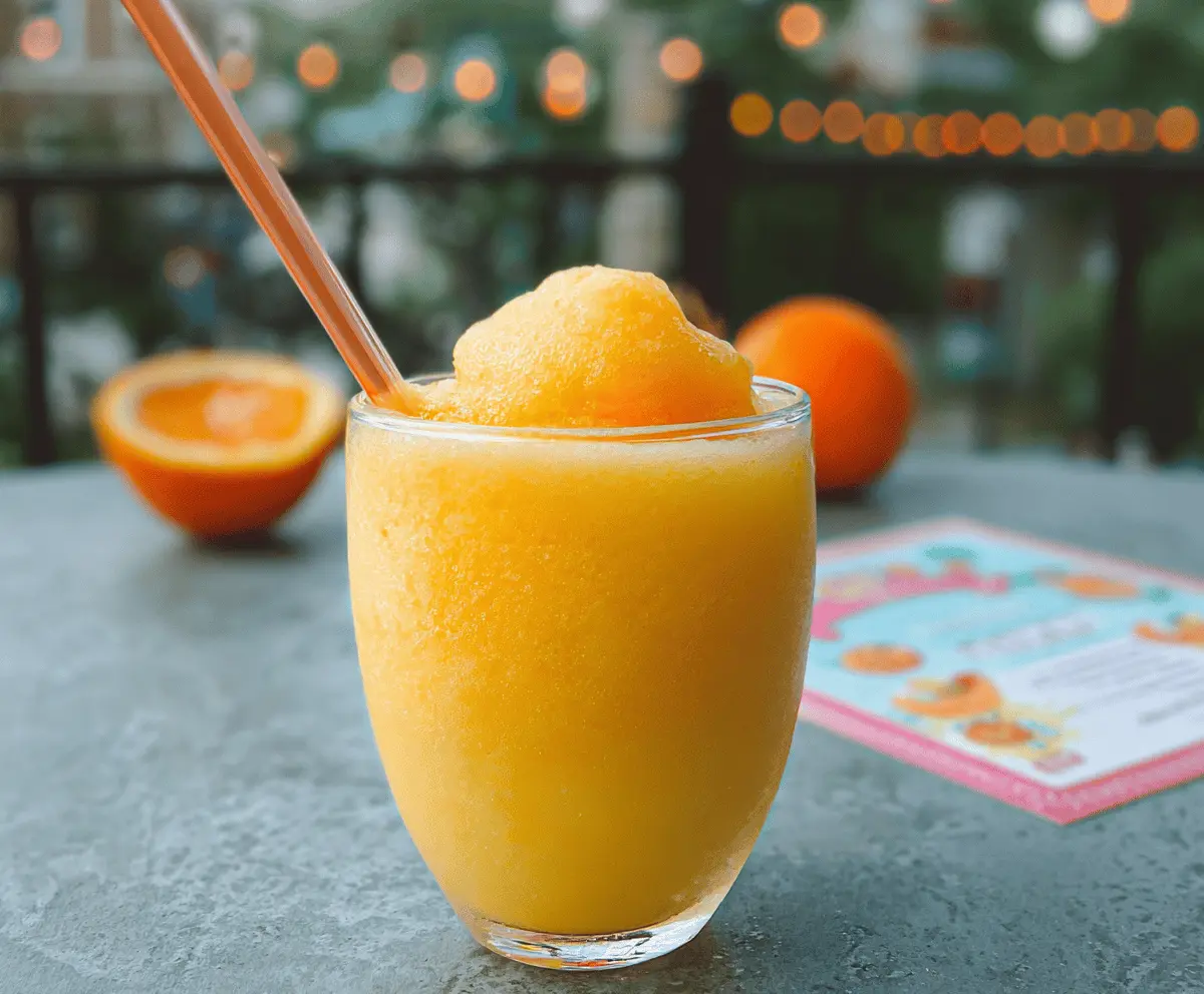Easy Creamsicle Slushy Recipe