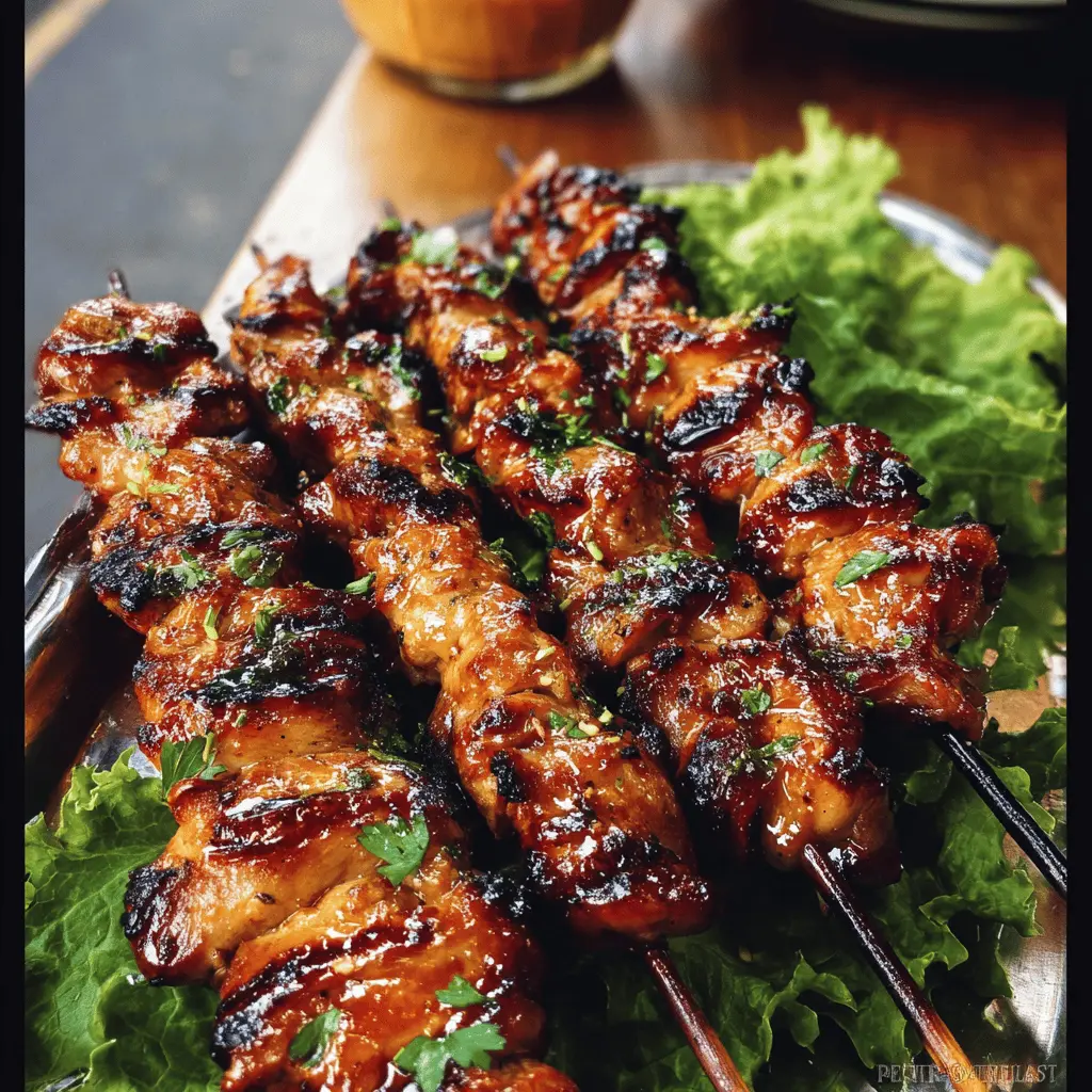 Easy Grilled Thai Chicken Skewers Recipe