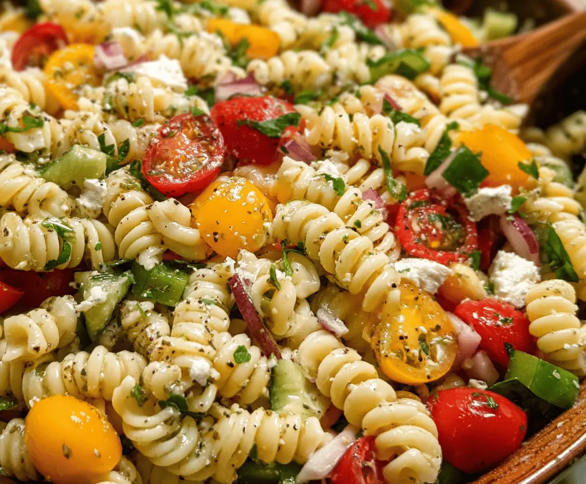 Easy Classic Pasta Salad Recipe