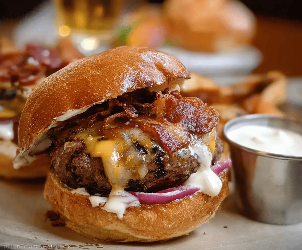 Easy Irish Pub Burger Recipe with Cheesy Flavor