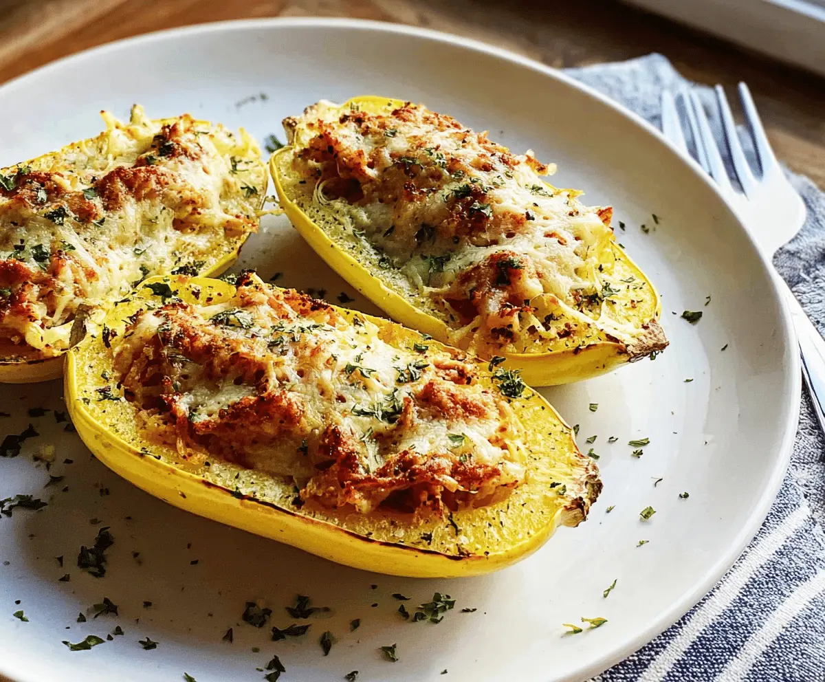 Easy Cheesy Stuffed Yellow Squash Recipe