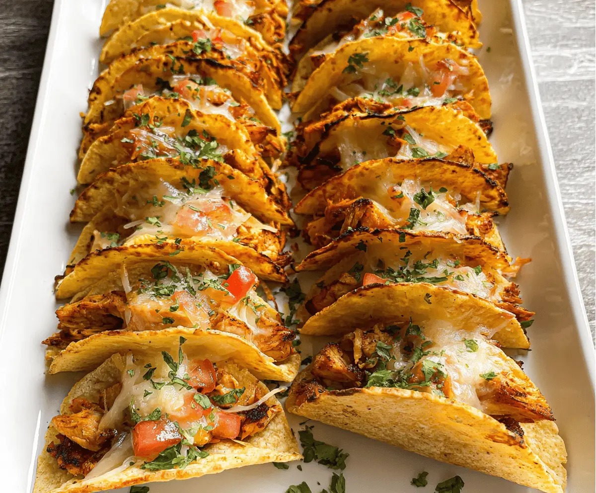 Quick and Easy Mini Baked Chicken Tacos