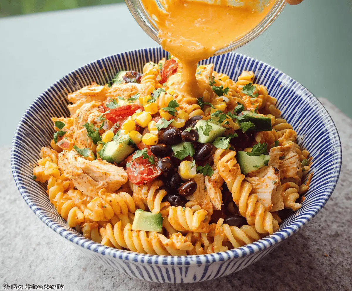 Zesty Chicken Enchilada Pasta Salad Recipe