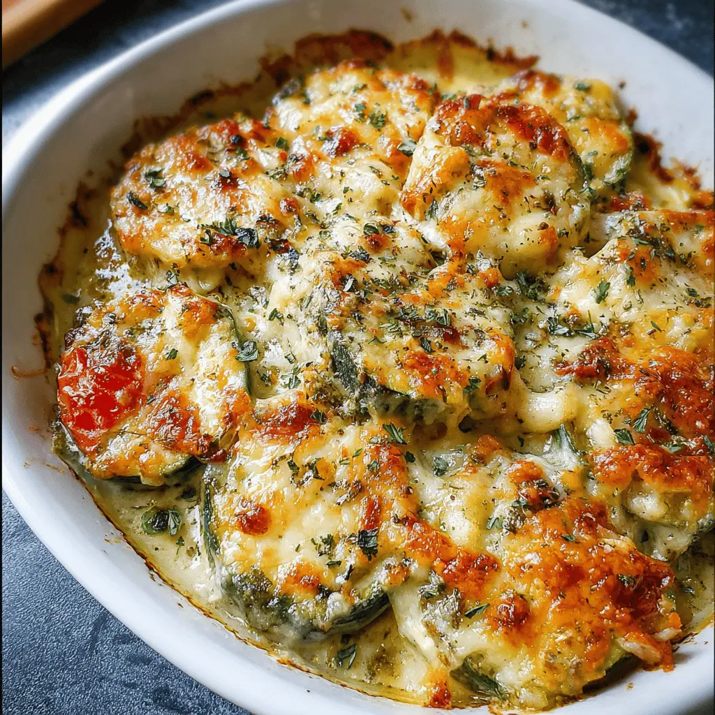 Easy Baked Zucchini with Cheese Recipe
