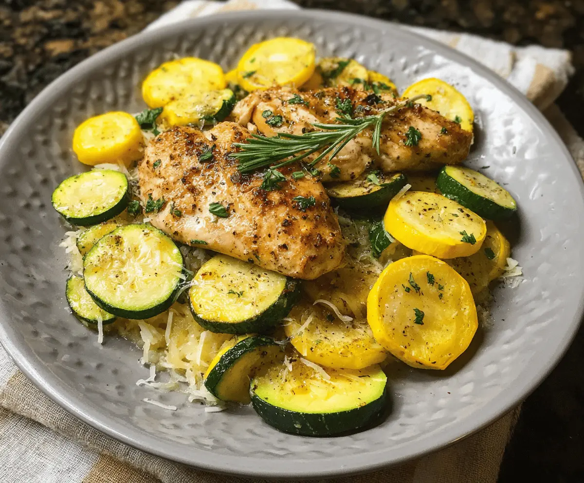 Easy Chicken Breast with Zucchini and Squash Recipe