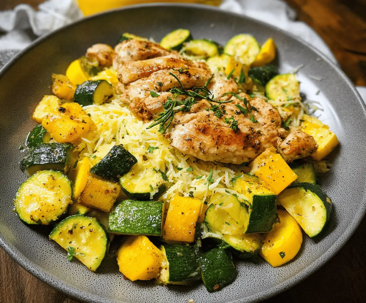 Easy Chicken Breast with Zucchini and Squash Recipe