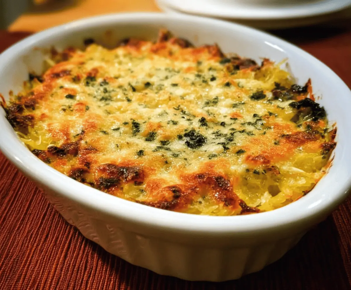 Healthy Spaghetti Squash Au Gratin Recipe