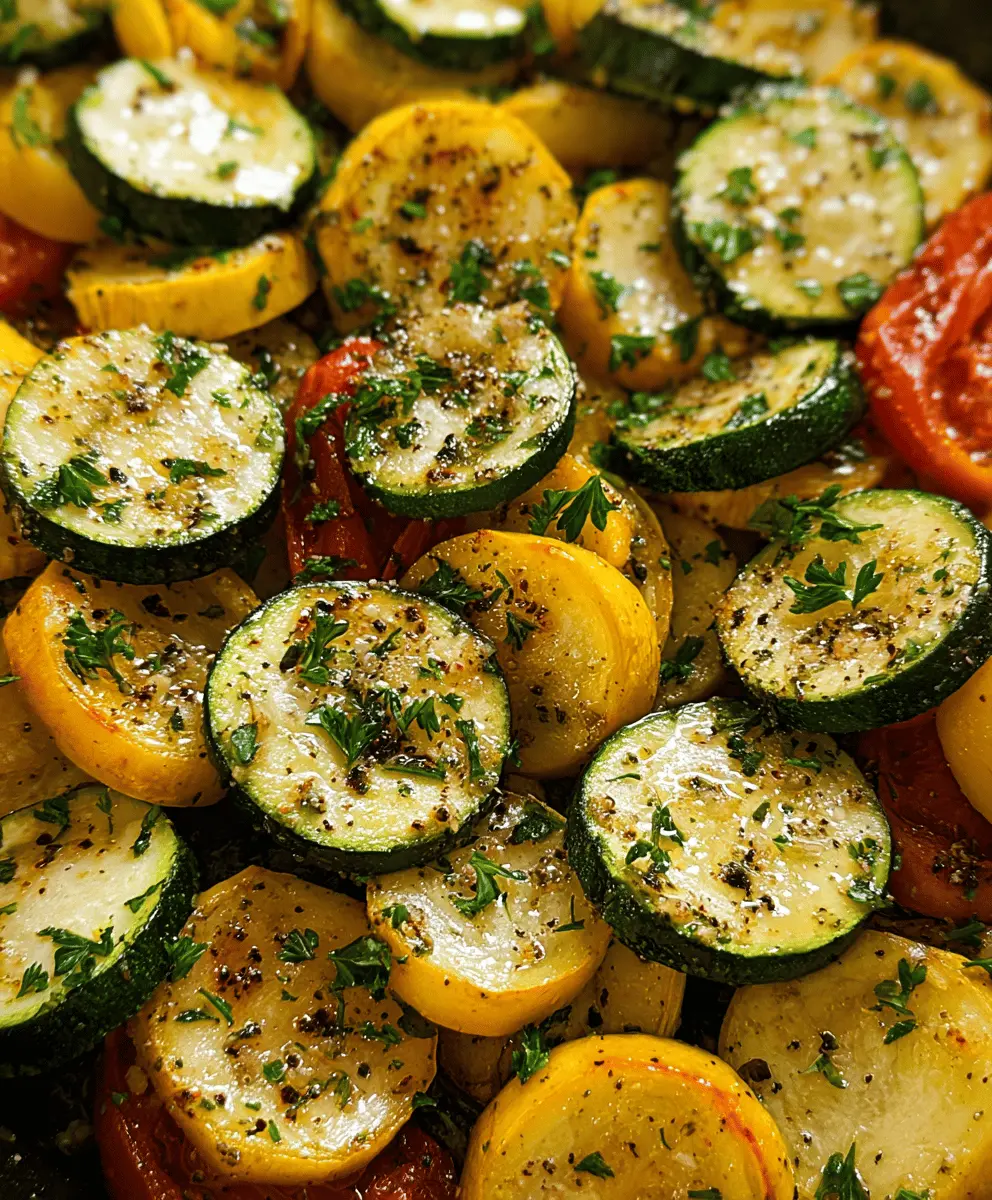 Easy Garlic Parmesan Zucchini and Squash Side Dish