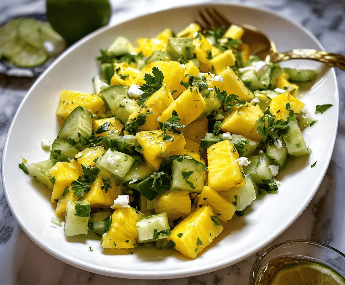 Refreshing Pineapple Cucumber Salad Recipe
