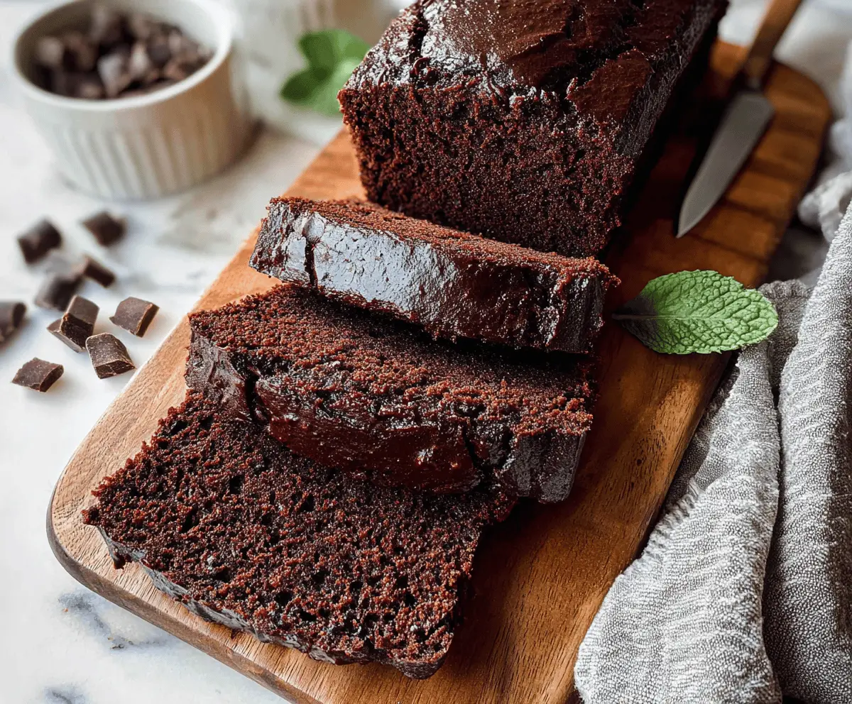 Healthy Chocolate Zucchini Bread Recipe