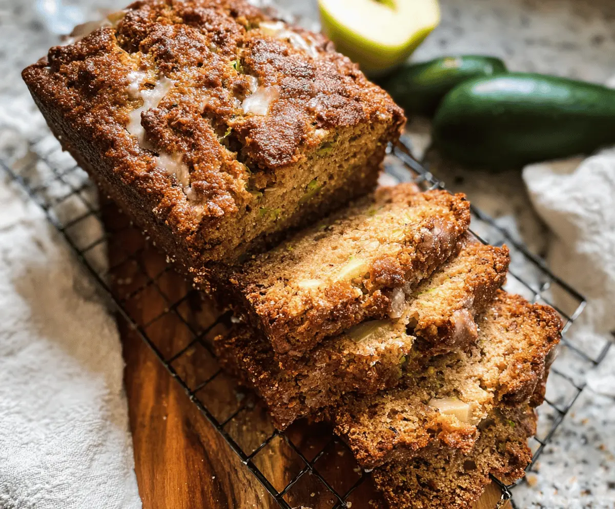 Moist Apple Zucchini Bread Recipe