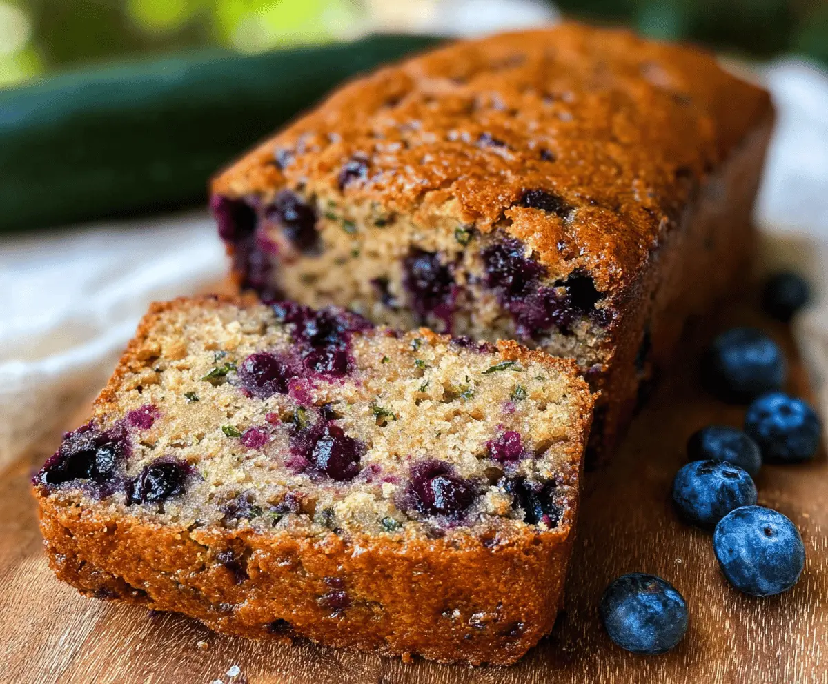 Moist Blueberry Zucchini Bread Recipe