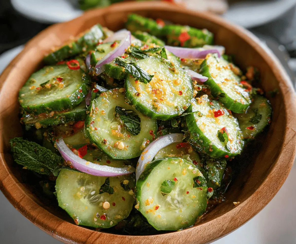 Easy Thai Cucumber Salad Recipe for Summer