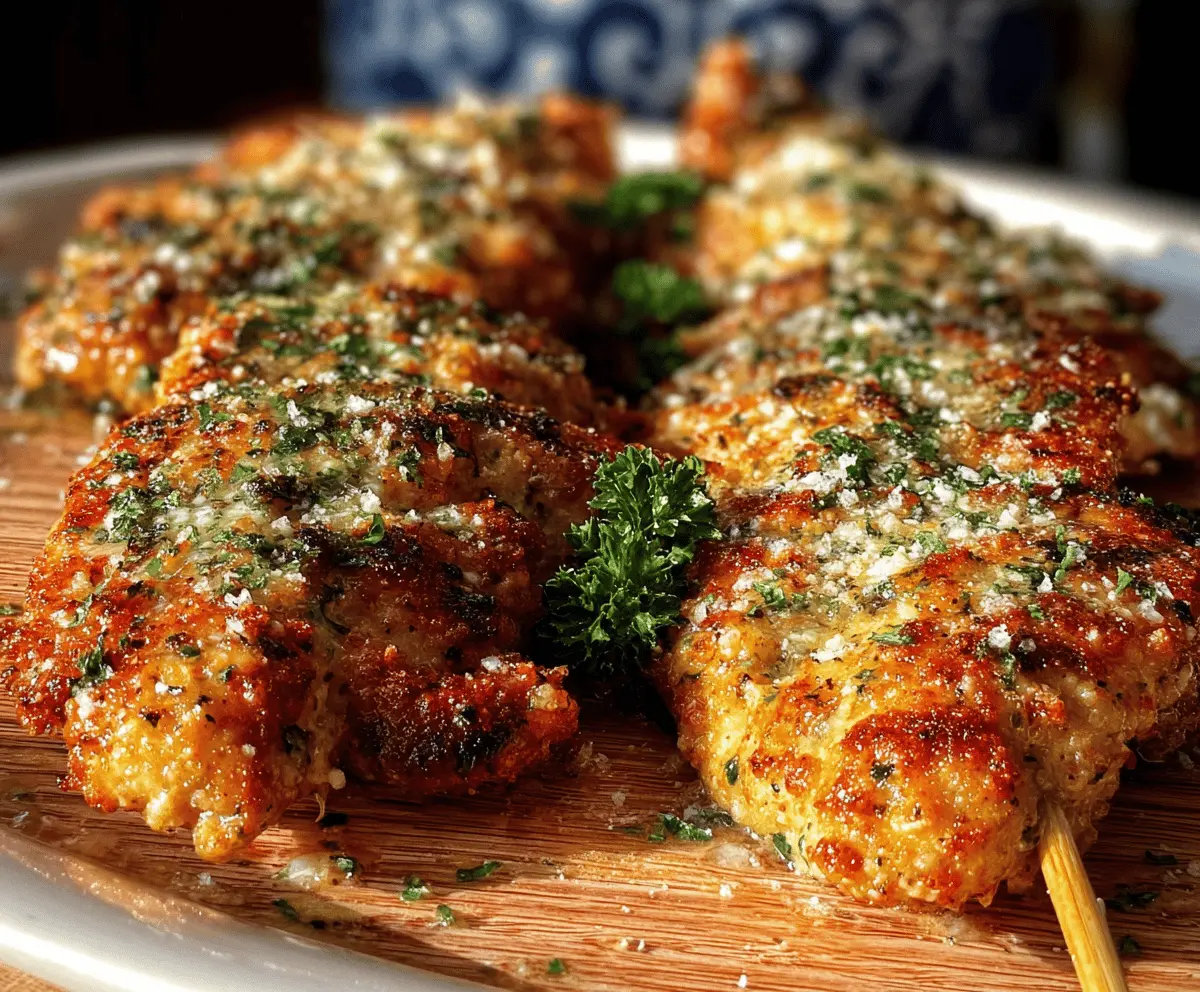 Garlic Parmesan Blackstone Chicken Recipe
