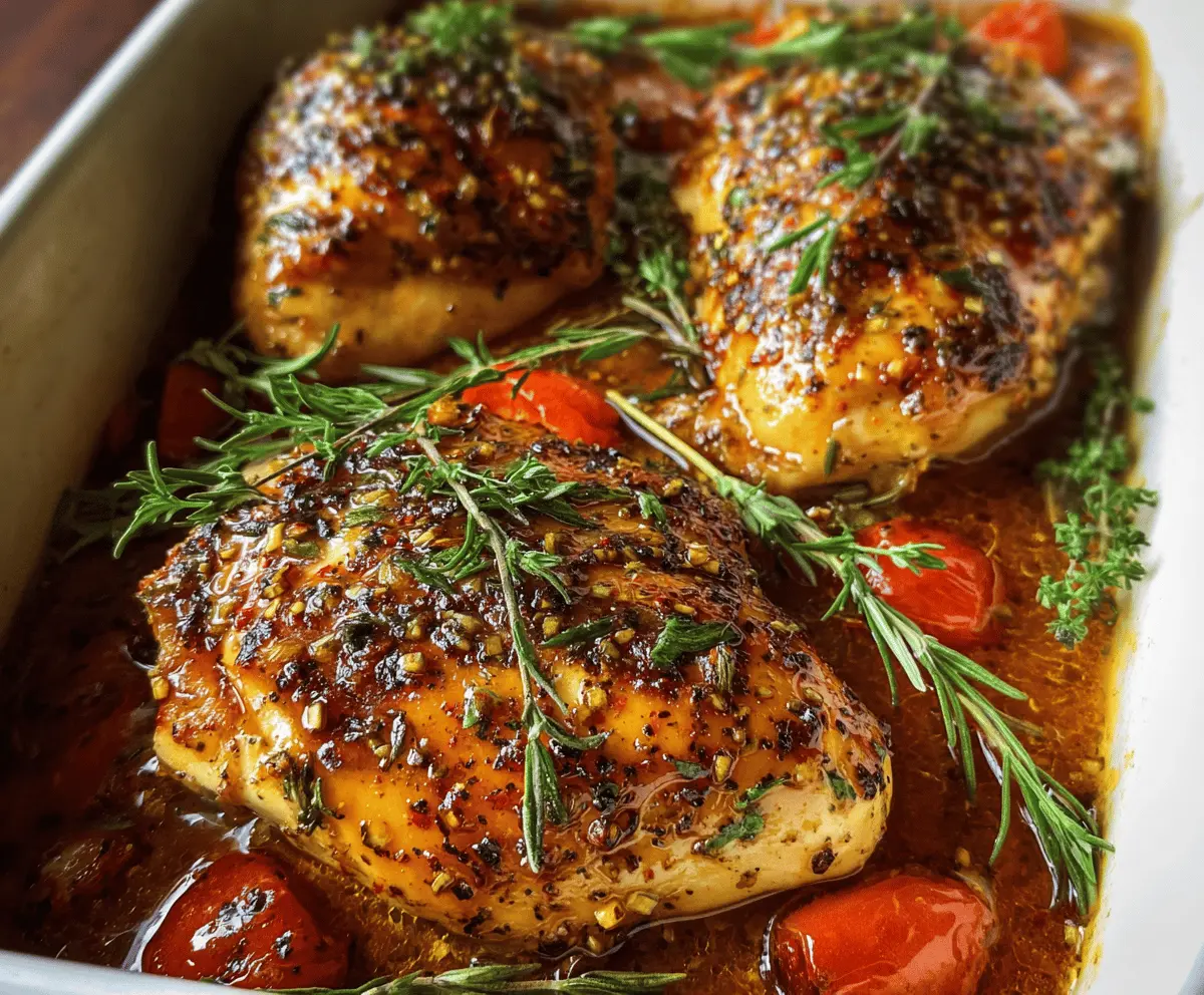 Easy Baked Honey Dijon Chicken Dinner Recipe